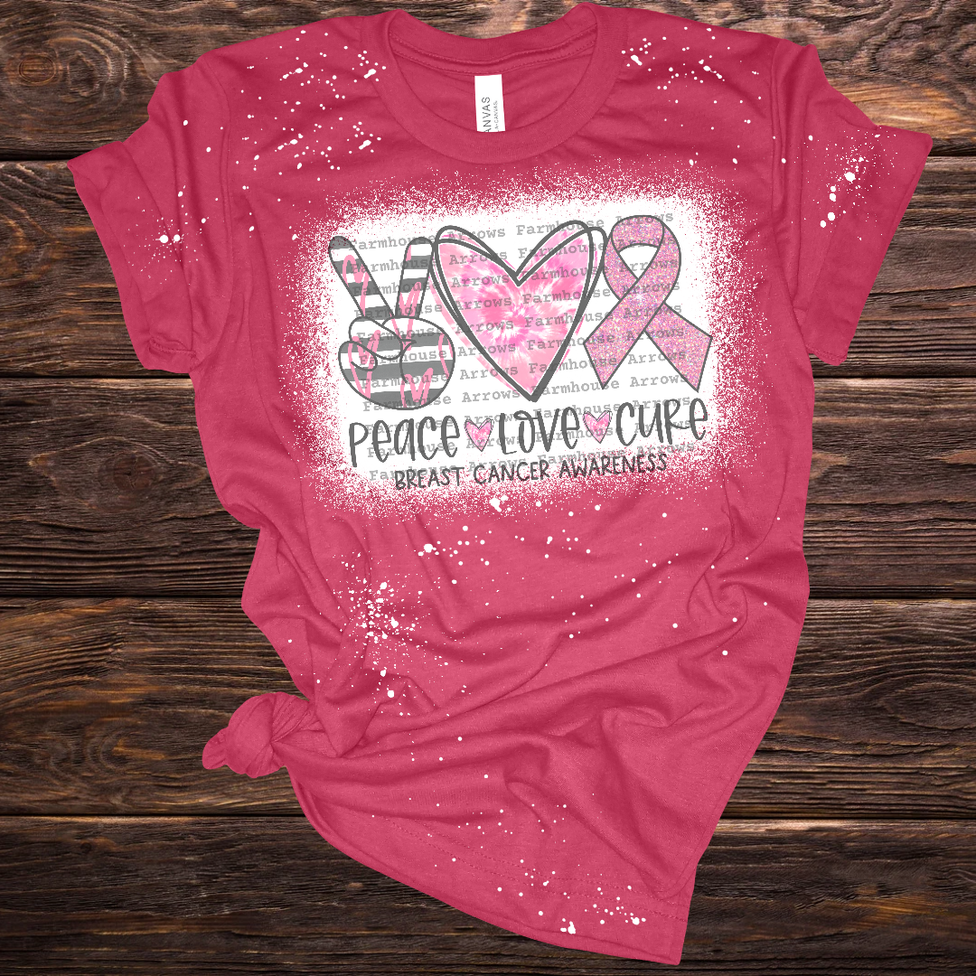 Peace Love Cure- Breast Cancer Awareness