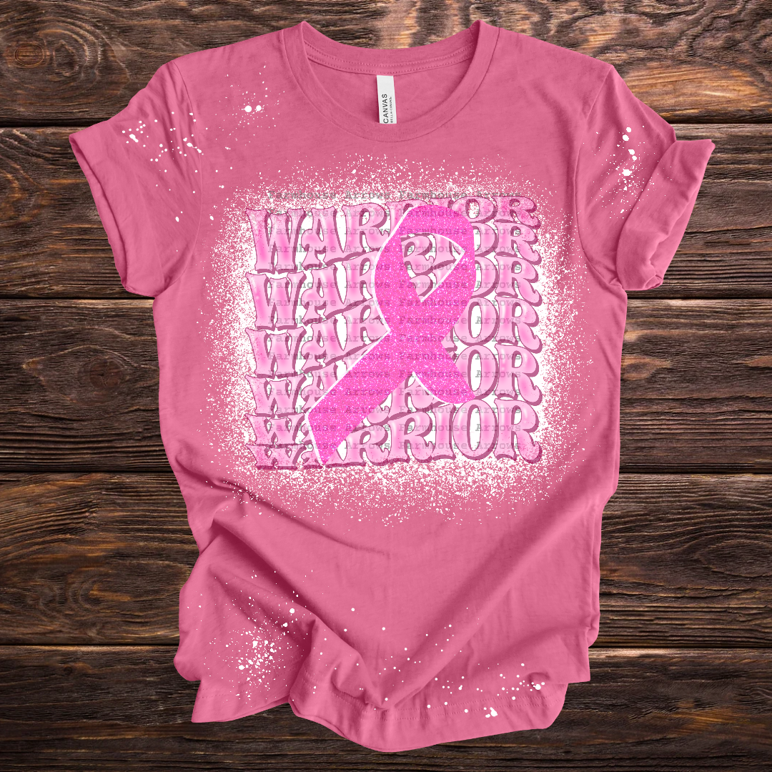 Warrior Breast Cancer Ribbon