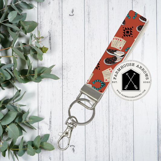 Alternative Aztec Western Keychain Wristlet