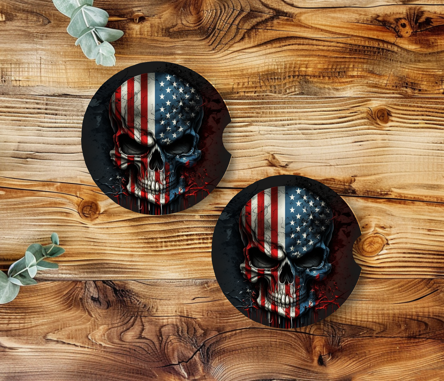 American Skull Car Coasters