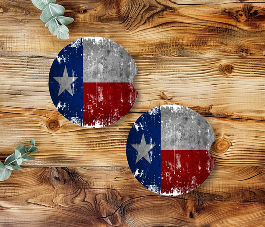 Texas Flag Car Coasters