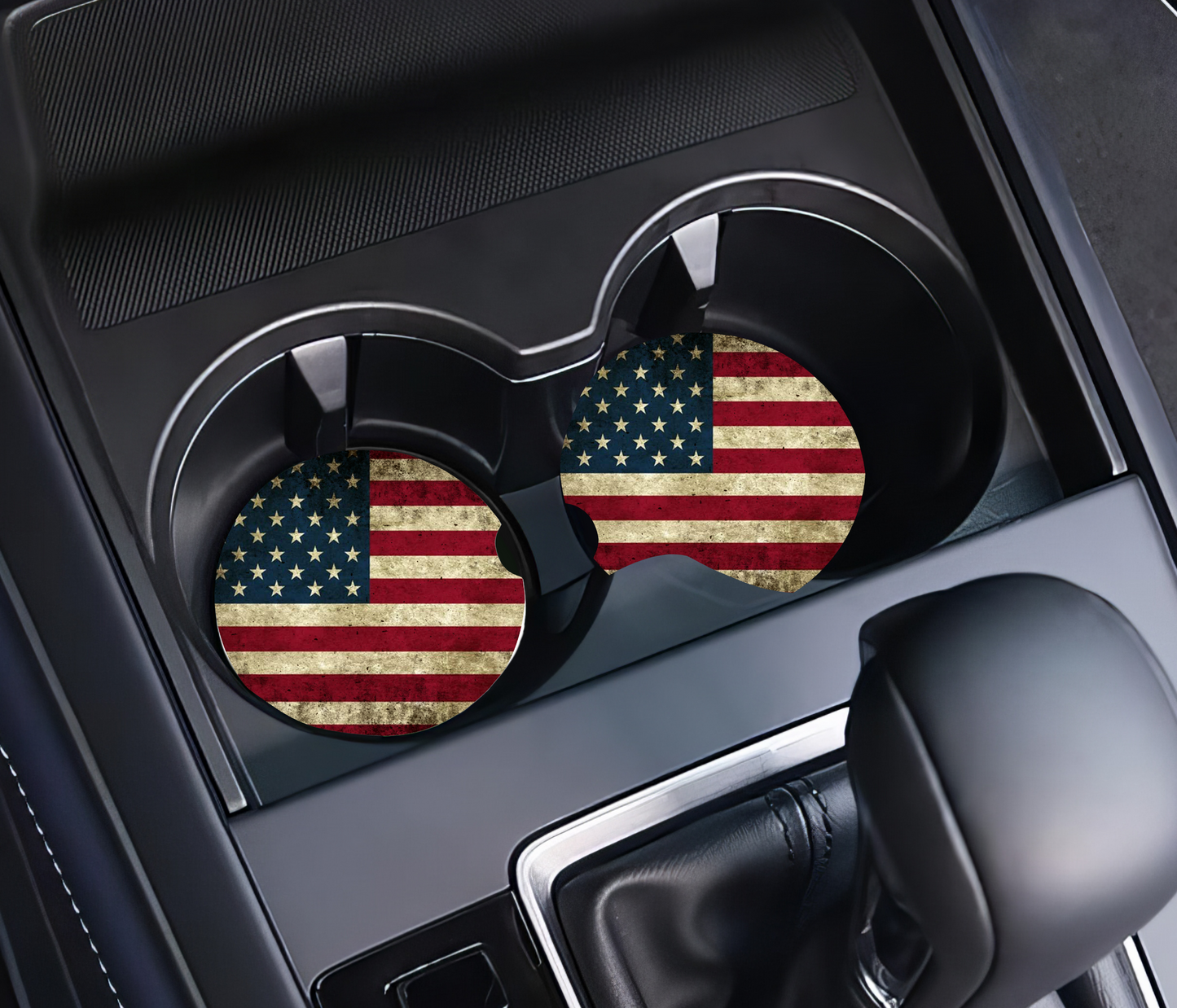 American Flag Car Coasters