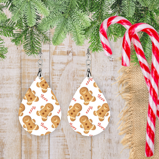 Gingerbread Teardrop Earrings